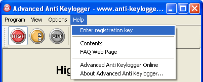 Where enter registration key